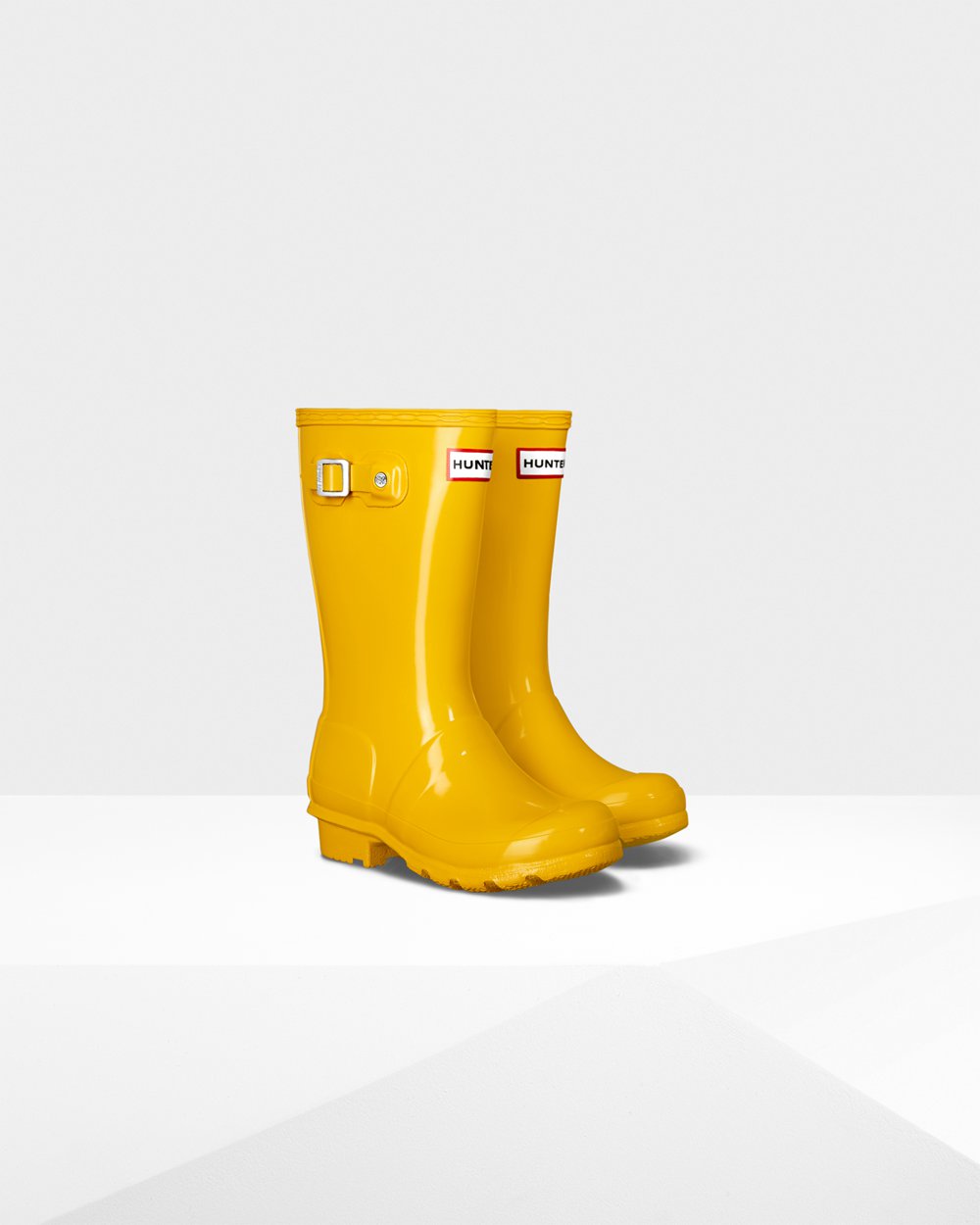 Botas De Agua Hunter Niños Original Big Gloss - Amarillo - Argentina 6931ZVBDI